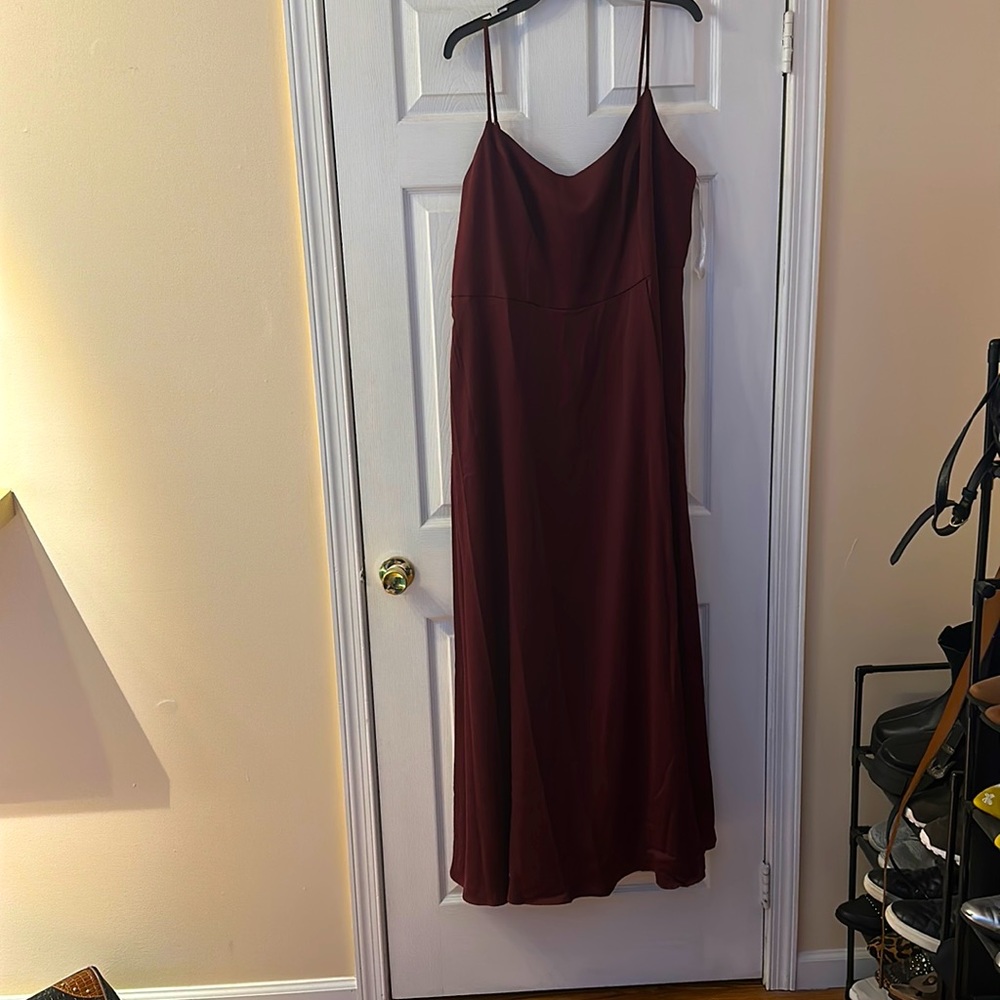 Burgundy Bridesmaid Dress